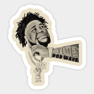 Retro Rod wave Sticker